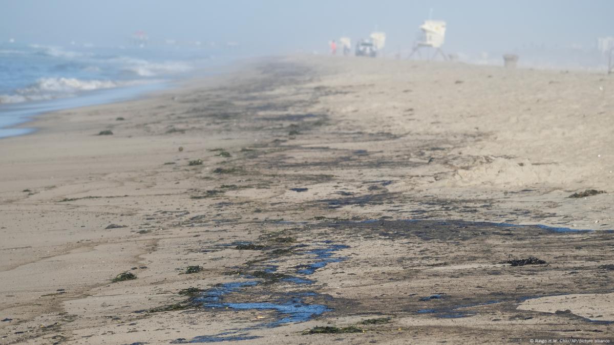 Oil spill hits California beaches after pipeline breach – DW – 10/03/2021