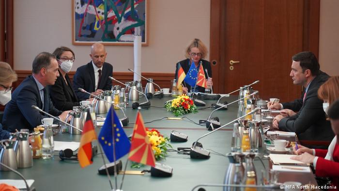 Berlin | Treffen Außenminister von Deutschland und Nordmazedonien Heiko Maas und Bujar Osmani