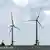 Two of the wind turbines at the offshore site