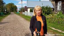 Oktober 2021, Belarus, Ulrike Dässler, Journalistin, ARTE. Sie wurde an der polnisch - belarussischen Grenze festgenommen, weil sie ungewollt in die Region des dort verhängten Ausnahmezustands gelangte. Copyright ARTE TV.