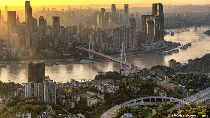 China Blick auf die Dongshuimen-Brücke