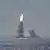 An unarmed missile is shot from a US submarine in 2020