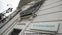 ABD0061_20211006 - WIEN - ÖSTERREICH: Das Bundeskanzleramt aufgenommen am Mittwoch, 6. Oktober 2021, nach dem Ministerrat in Wien. - FOTO: APA/HERBERT NEUBAUER - 20211006_PD2769