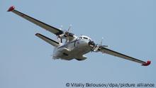6634819 27.08.2021 A Let L-410 a twin-engine short-range transport aircraft performs during the Army-2021 international military-technical forum in Kubinka, Moscow region, Russia. Vitaliy Belousov / Sputnik