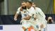 Benzema, Mbappé et T. Hernandez (France) célèbrent la victoire contre l'Espagne Benzema, Mbappé et T. Hernandez (France) célèbrent la victoire contre l'Espagne