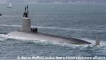 Aug. 31, 2013 - Portsmouth, England, United Kingdom - The U.S. nuclear attack submarine USS Virginia (SSN-774) leaves Portsmouth for an unknown destination on Saturday. The U.S. has been moving ships into the eastern Mediterranean as tensions rise in Syria