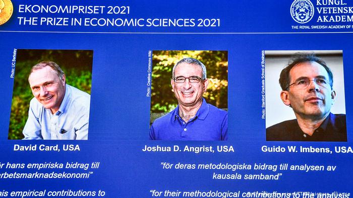 Nobelpreis für Wirtschaft 2021 | David Card, Joshua D. Angrist und Guido W. Imbens