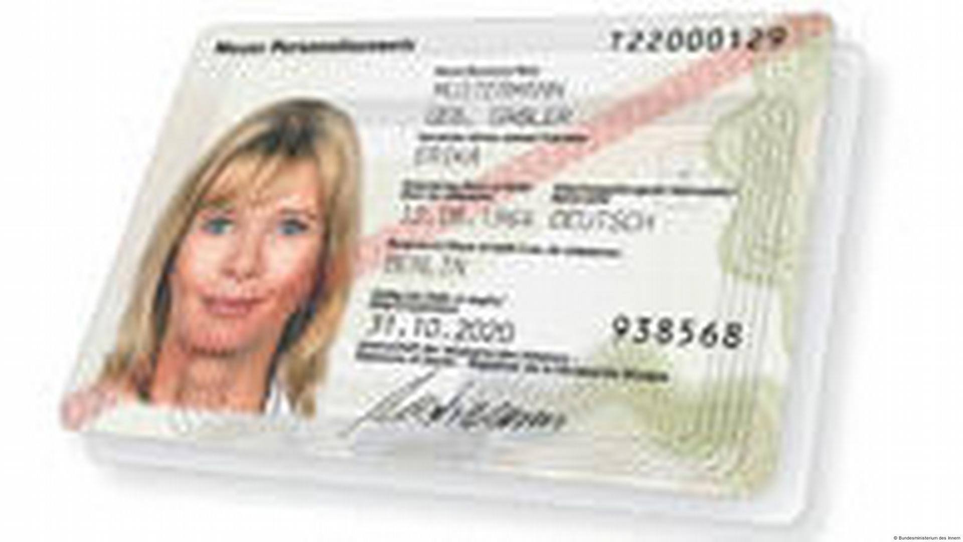German Id Card Front And Back
