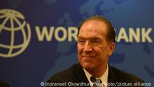 World Bank Group President, David Malpass gestures at a press conference during his three day visit to India in New Delhi, India on 26 October 2019. (Photo by Indraneel Chowdhury/NurPhoto)