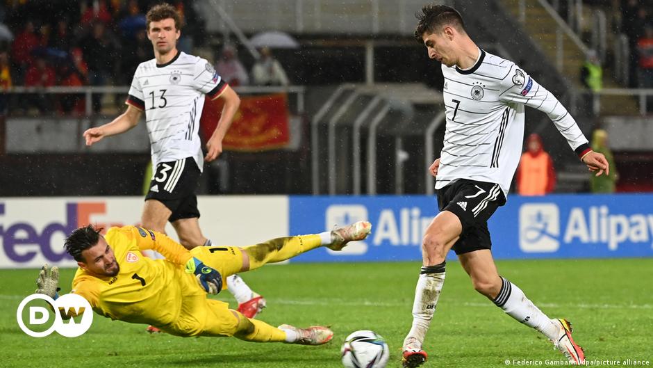 Deutschland gewinnt Nordmazedonien und qualifiziert sich für die WM in Katar  Sport  DW