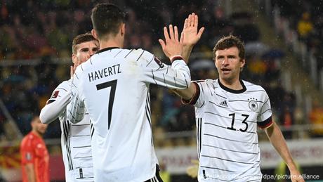 Germany win in wet Skopje to secure 2022 World Cup spot