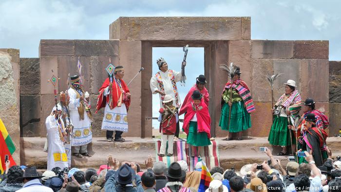 El expresidente Evo Morales Ayma en una ceremonia indígena.