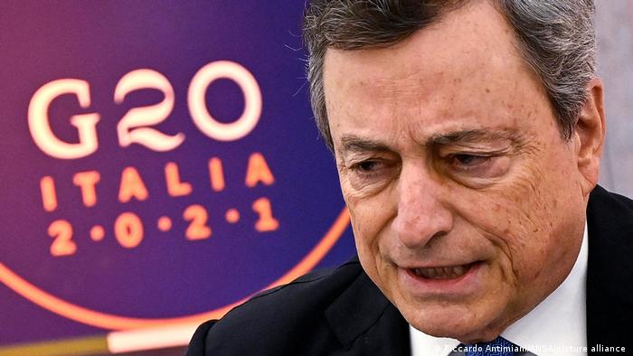 Italien Rom | Virtueller G20-Sondergipfel | Mario Draghi