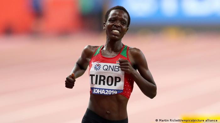 La atleta keniana Agnes Tirop.