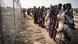 Women waiting for food in South Sudan Women waiting for food in South Sudan
