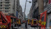Aumenta cifra de muertos y heridos en un incendio en el sur de Taiwán