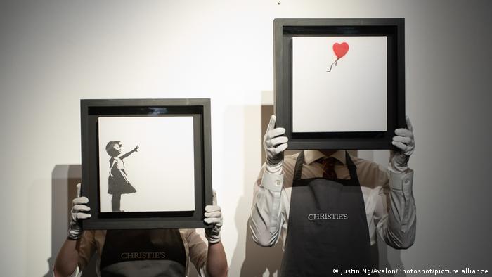 London Christie's Auction Banksy's 'Girl And Balloon' 