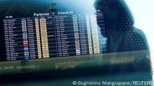 15.10.2021
The information screen displays ITA flights as the new airline carrier starts flying in place of bankrupt Alitalia, in Rome, Italy, October 15, 2021. REUTERS/Guglielmo Mangiapane