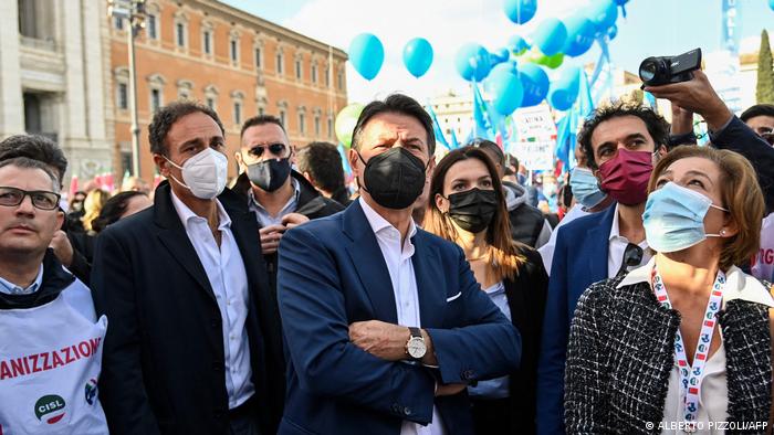Italien Rom | Demo gegen Faschisten | Guiseppe Conte