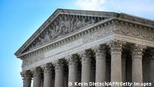WASHINGTON, DC - OCTOBER 05: The U.S. Supreme Court is seen on October 05, 2021 in Washington, DC. The Court is holding in-person arguments for the first time since the start of the COVID-19 pandemic. Kevin Dietsch/Getty Images/AFP (Photo by Kevin Dietsch / GETTY IMAGES NORTH AMERICA / Getty Images via AFP)