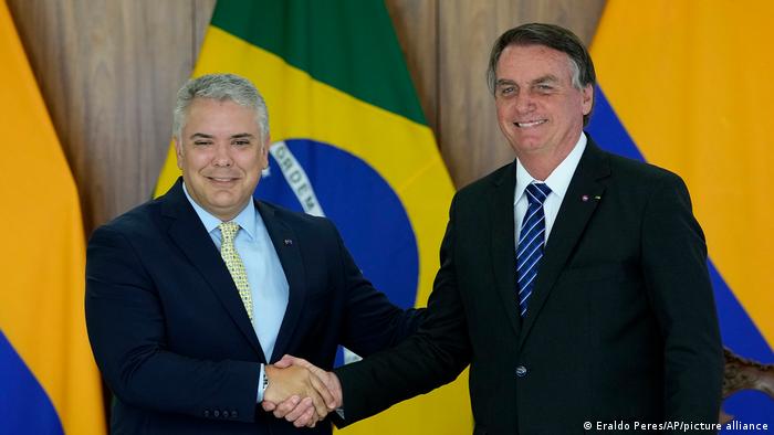 Duque y Bolsonaro firmaron siete acuerdos de cooperación en temas como combate al narcotráfico, exportaciones, saneamiento, agricultura y tecnología (19.10.2021)