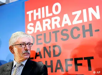 German Bundesbank board member Thilo Sarrazin presents his new book on Monday