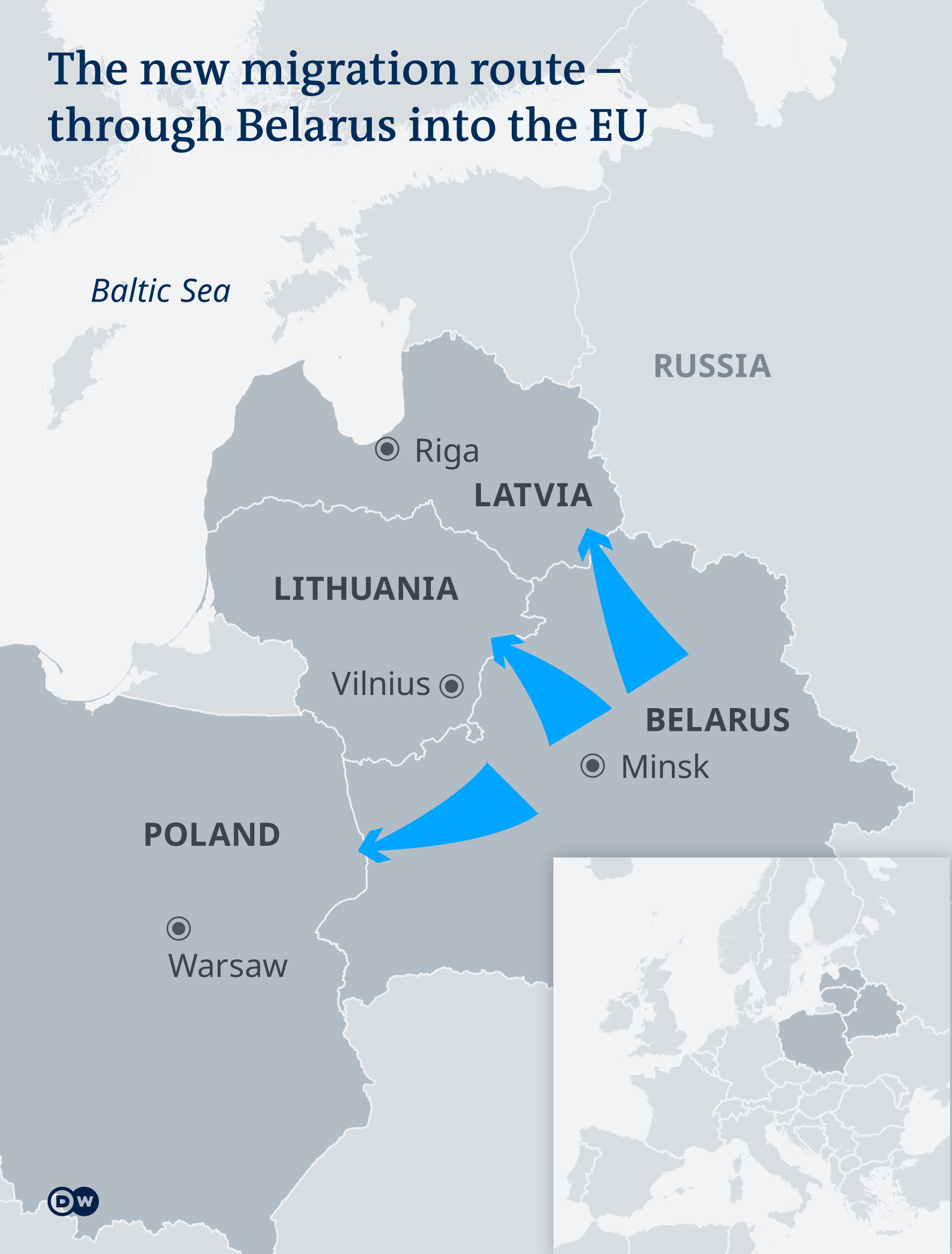 Poland And Belarus Map Belarus Border Residents Rattled By Migrants At Their Doorstep | Europe |  News And Current Affairs From Around The Continent | Dw | 10.11.2021