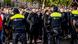 Police contain Union Berlin fans Police contain Union Berlin fans