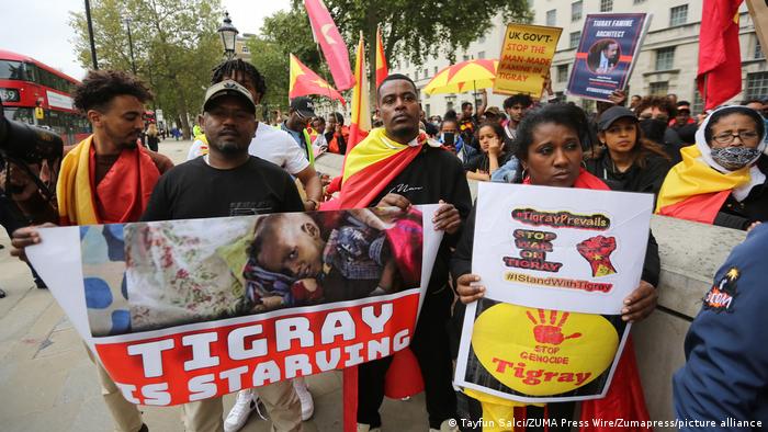 England Tigray Protest in Whitehall