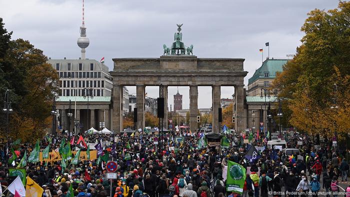 Demonstration Klimaschützer in Berlin