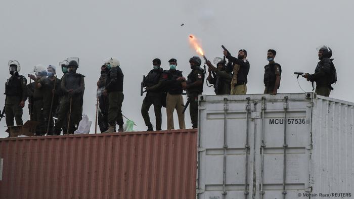 Pakistan Mehrere Tote bei Protesten von verbotener Islamistenpartei
