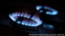 Zwei Gasflammen brennen auf einem Küchenherd. Gas und Strom sind in Europa so teuer wie lange nicht. +++ dpa-Bildfunk +++