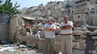 Rabbi Yehiel Grenimann und Fakhri Abu Diab (Foto: DW/ Daniel Pelz)