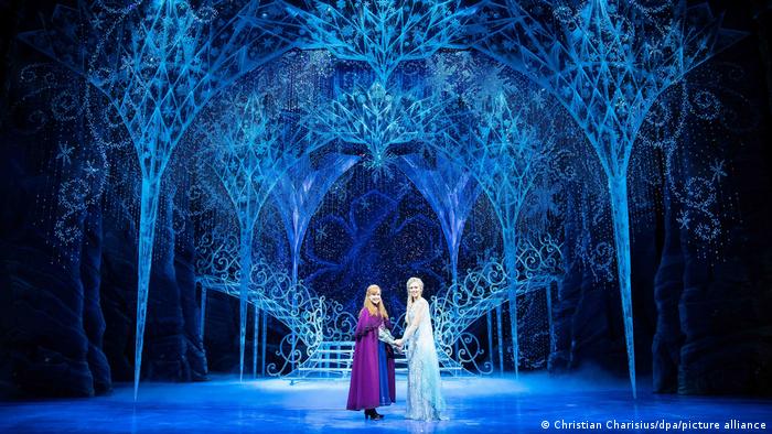 Ensayo del musical La reina del hielo, de Disney, en Hamburgo.