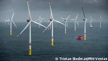 Jui 2019, Deutsche Bucht, Deutsche Bucht is MHI Vestas’ second offshore wind project in the German North Sea. Its 33 V164-8.4 MW turbines began producing electricity in July 2019, and produce enough energy to power 328,000 German homes.