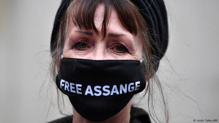 UK Prozess Julian Assange Protest