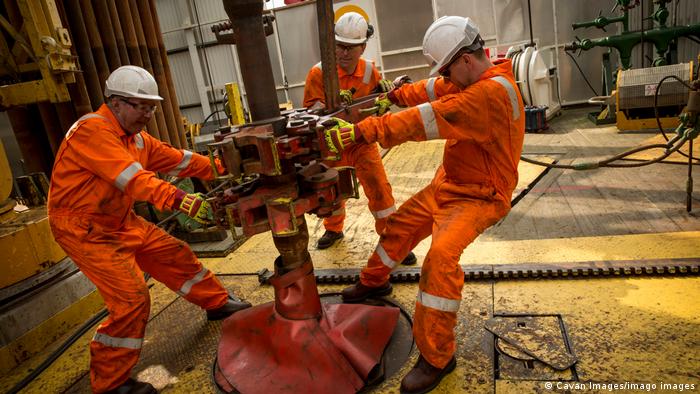 Oil rig workers in Norway