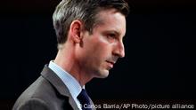 U.S. State Department Spokesman Ned Price speaks during a news briefing at the State Department in Washington, Wednesday, Feb. 24, 2021. (AP Photo/Carlos Barria/Pool via AP)