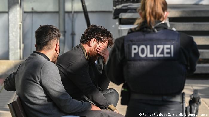 Нелегальные мигранты, задержанные немецкой полицией у границы с Польшей