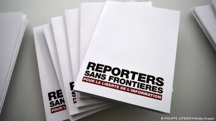 Reporters without Borders, report on press freedom and freedom of information