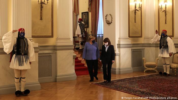 Griechenland | Angela Merkel trifft Katerina Sakellaropoulou in Athen