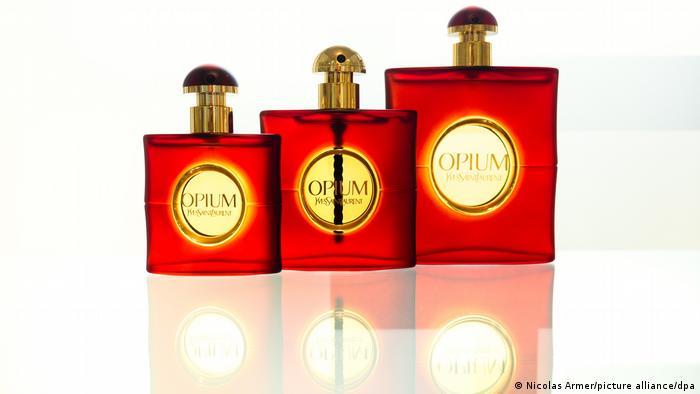 Perfume bottles from Heinz-Glas, one of only two cosmetic glass producers in Germany