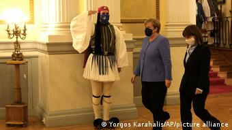 H Καγκελάριος Άνγκελα Μέρκελ στην Αθήνα με την Πρόεδρο της Δημοκρατίας Κ.Σακελλαροπούλου 