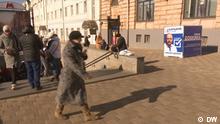 Wahlkampf in Charkiw in der Ostukraine. Stills von DW-Video.
Ort: Charkiw Datum: Oktober 2021