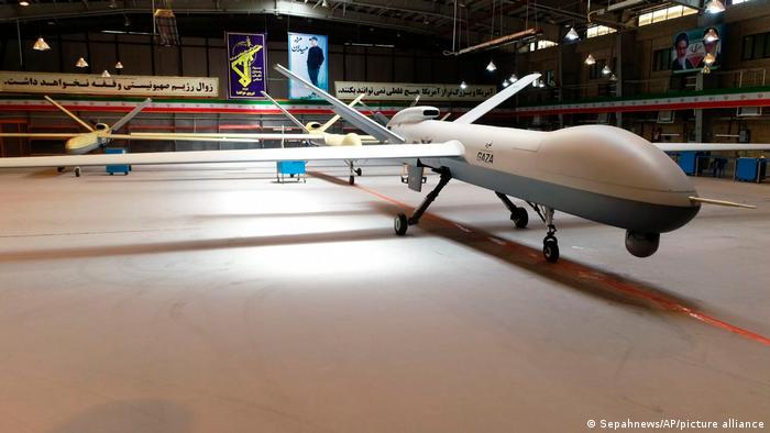 Iran Teheran | Präsentation neue Drohne Gaza