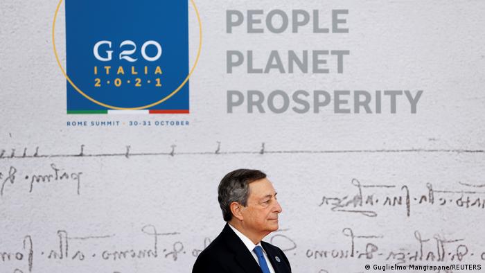 Italien Rom | G20 Gipfel | Ankunft Mario Draghi