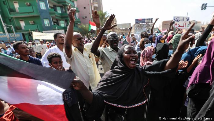 Sudan | Demonstranten in Sudans Hauptstadt Khartum