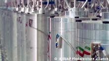 In this image made from April 17, 2021, video released by the Islamic Republic Iran Broadcasting, IRIB, state-run TV, various centrifuge machines line the hall damaged on Sunday, April 11, 2021, at the Natanz Uranium Enrichment Facility, some 200 miles (322 km) south of the capital Tehran, Iran. Iran named a suspect Saturday in the attack on its Natanz nuclear facility that damaged centrifuges there, as Reza Karimi and said he had fled the country hours before the sabotage happened. (IRIB via AP, File)