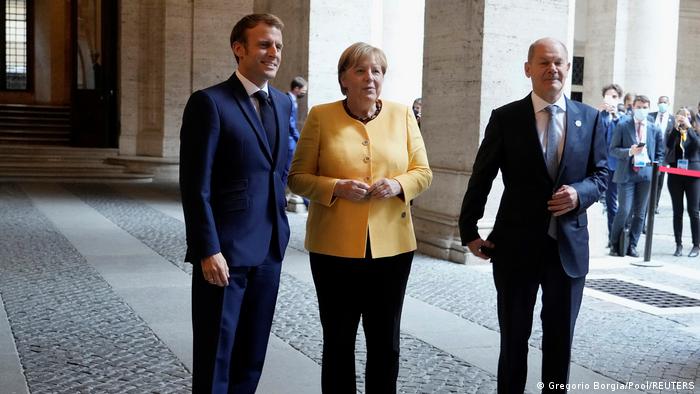 Makron, Merkel i Olaf Šolc: sastanak u oktobru 2021. u Rimu