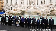 31.10.2021
ROME, ITALY - OCTOBER 31: British Prime Minister Boris Johnson (5th R), joins G20 leaders during a visit to the Trevi fountain on October 31, 2021 in Rome, Italy. The G20 (or Group of Twenty) is an intergovernmental forum comprising 19 countries plus the European Union. It was founded in 1999 in response to several world economic crises. Italy currently holds the Presidency of the G20 and this year's summit will focus on three broad, interconnected pillars of action: People, Planet, Prosperity. (Photo by Jeff J Mitchell/Getty Images)